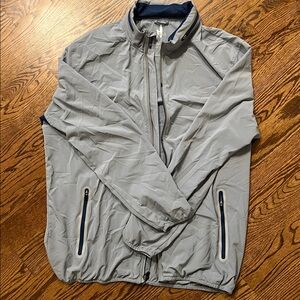 johnnie-O Gray Windbreaker Lightweight Casual Fit